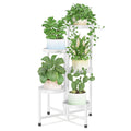iDavosic.ly Plant Stand Indoor Outdoor, 5 Tier Corner Metal Flower Display Holder Shelf, Folding Tall Orchid Rack for Patio Balcony Porch Garden Living Room House, Gold