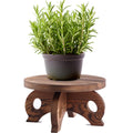 Decorative Corner Planter Wooden Plant Stands Indoor Plant Holder Riser Round Display Stands Farmhouse Display Stool Flower Holder Pedestal Board Pine